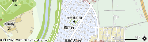 横戸北公園周辺の地図