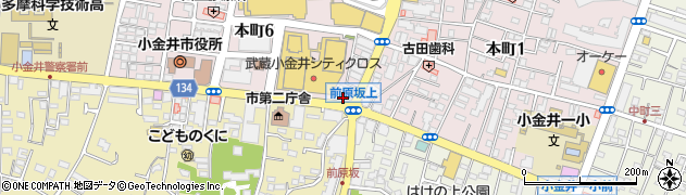 ローソンストア１００小金井本町六丁目店周辺の地図