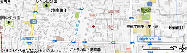 東京都武蔵野市境南町周辺の地図