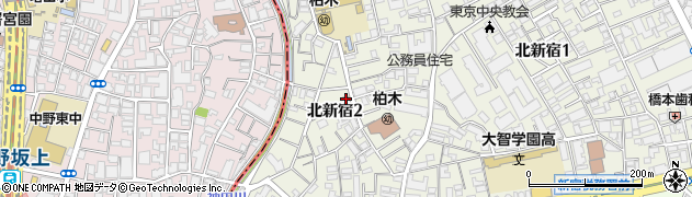 ニューヤマザキデイリーストア北新宿店周辺の地図
