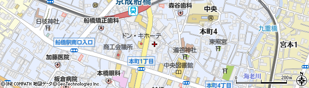 カラオケ館 船橋店周辺の地図