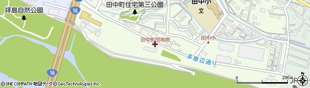 田中町団地南周辺の地図