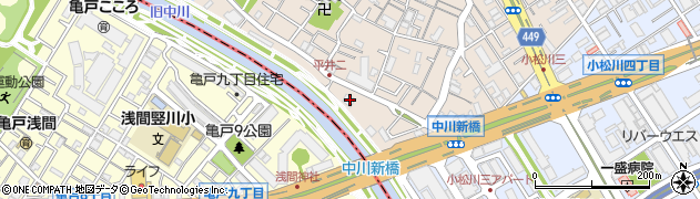 東京都江戸川区平井2丁目2-22周辺の地図