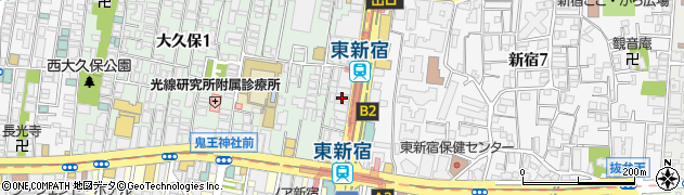 セブンイレブン新宿大久保１丁目店周辺の地図
