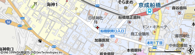 船橋シティホテル周辺の地図