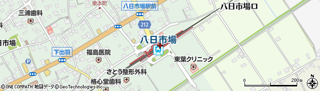 千葉県匝瑳市周辺の地図