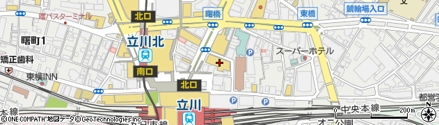 ビックカメラ立川店周辺の地図