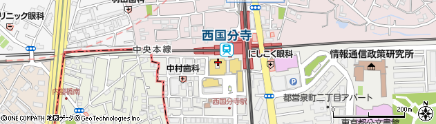 ロッテリア西国分寺レガ店周辺の地図
