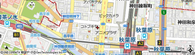 東京都千代田区外神田1丁目11周辺の地図