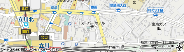スーパーホテル東京・ＪＲ立川北口周辺の地図