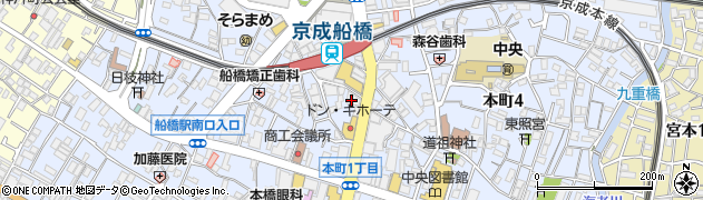 株式会社三井住友銀行　船橋エリア周辺の地図