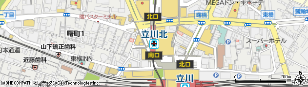セブンイレブン立川北駅店周辺の地図