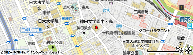 神田女学園高等学校周辺の地図
