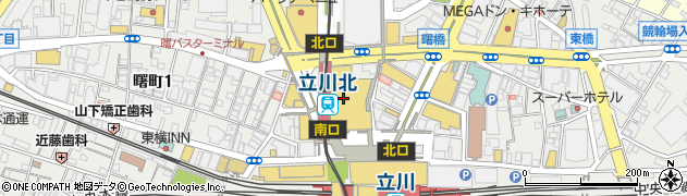 伊勢丹立川店ハートフルステーション補聴器周辺の地図
