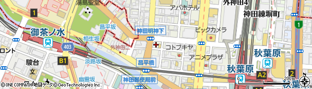 HERO'Sステーキハウス 秋葉原店周辺の地図