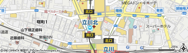 銀座アスター 遊彩 伊勢丹立川店周辺の地図