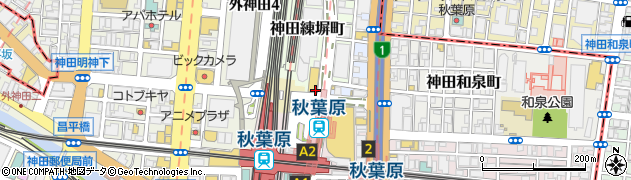 キッサカバ PRONTO プロント 秋葉原駅北口店周辺の地図