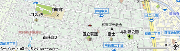 東京都杉並区南荻窪周辺の地図