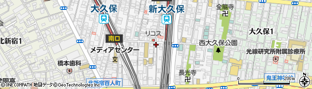 東京都新宿区百人町1丁目12-18周辺の地図