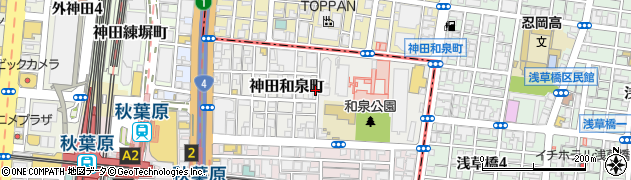 東京都千代田区神田和泉町周辺の地図