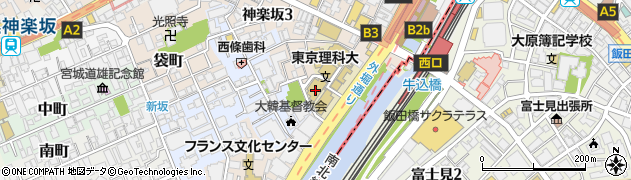 東京都新宿区神楽坂1丁目3-1周辺の地図