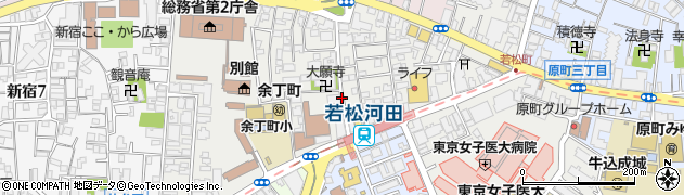 東京都新宿区若松町周辺の地図