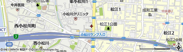 江戸川東小松川郵便局周辺の地図