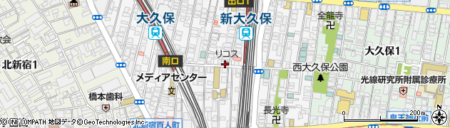 東京都新宿区百人町1丁目周辺の地図
