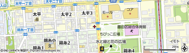 東京東信用金庫錦糸町支店周辺の地図