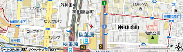 東京都千代田区神田練塀町2周辺の地図