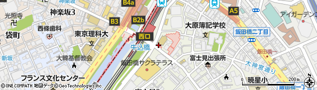 三菱ＵＦＪ銀行飯田橋駅前 ＡＴＭ周辺の地図