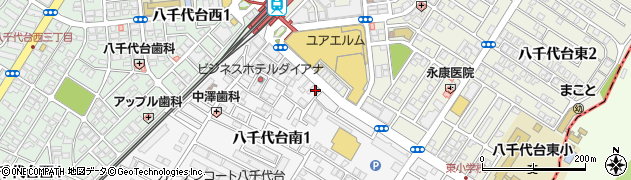 三井のリハウス　八千代台店周辺の地図
