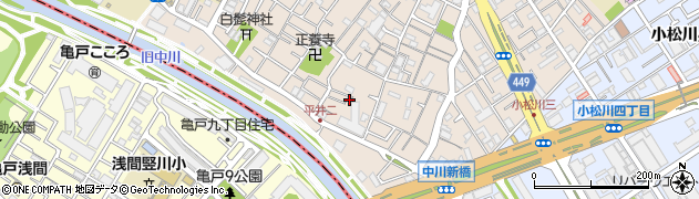 東京都江戸川区平井2丁目6周辺の地図