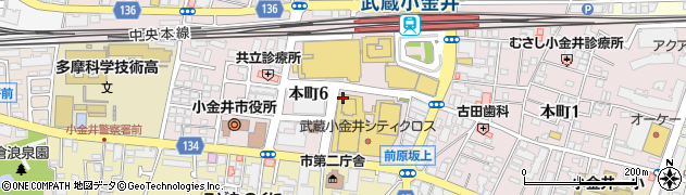ナチュラルローソンＳＯＣＯＬＡ武蔵小金井クロス店周辺の地図