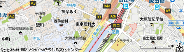 東京都新宿区神楽坂1丁目7周辺の地図
