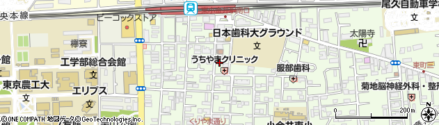 東京都小金井市東町4丁目43-4周辺の地図