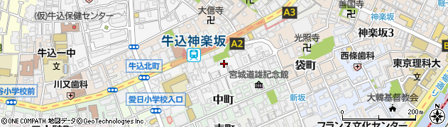 東京都新宿区北町35周辺の地図