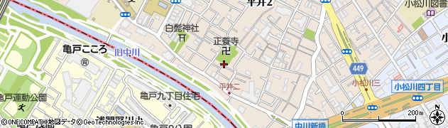 東京都江戸川区平井2丁目5周辺の地図