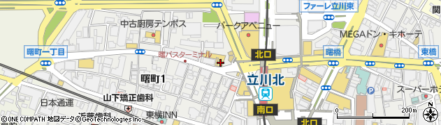 東京都立川市曙町1丁目32-6周辺の地図