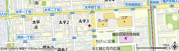 ゆで太郎 錦糸公園前店周辺の地図