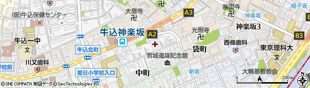 東京都新宿区北町37周辺の地図