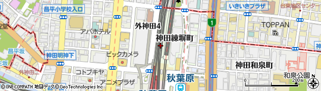 東京都千代田区神田練塀町13周辺の地図