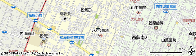 東京都杉並区松庵3丁目7周辺の地図