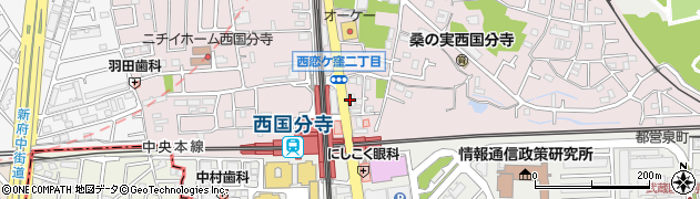 山梨中央銀行小金井支店周辺の地図