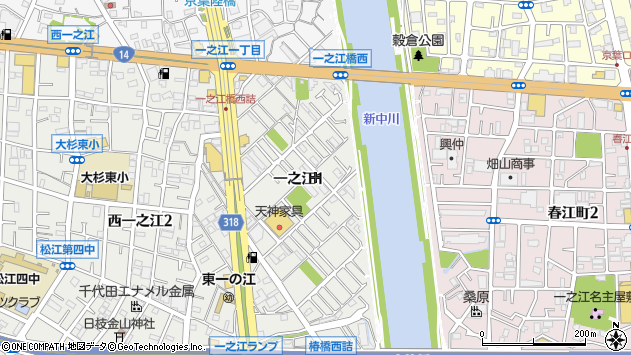 〒132-0024 東京都江戸川区一之江の地図