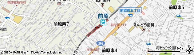 前原駅周辺の地図