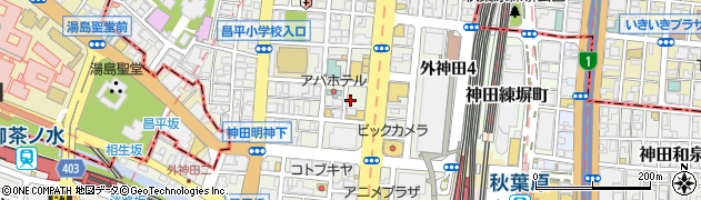 東京都千代田区外神田3丁目13-3周辺の地図