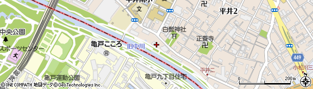 東京都江戸川区平井2丁目2-2周辺の地図