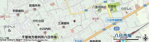 千葉県匝瑳市八日市場イ周辺の地図