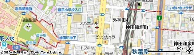 東京都千代田区外神田3丁目13-7周辺の地図